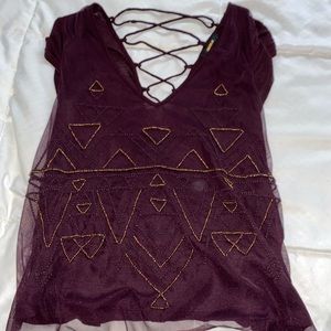 Forever 21 beaded design top